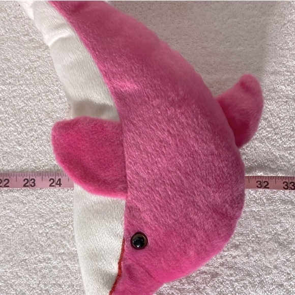 5/$25 Pink White Plush Dolphin Stuffed Animal - Picture 11 of 12